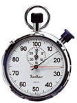 Chronomtre professionnel  cadran double 1/100 Min - 30 min Hanhart