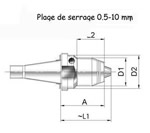 Mandrin de serrage AKL pour machines CNC DIN 69871 Albrecht