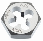 Filière de taraudage hexagonale métrique HSS – Acier 70 kg Atorn