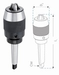 Mandrin de perage cne morse auto-serrant - industriel DC11 Bluemaster