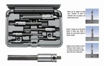 Kit 6 extracteurs de tarauds machine 3 gougures M4  M12 Walton Hahnkolb