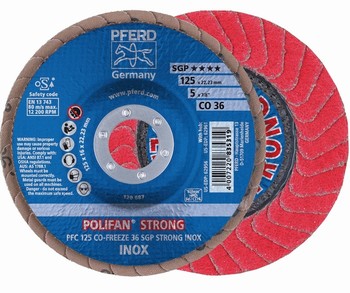 Disque  lamelles cramique POLIFAN CO-FREEZE SPG STRONG - Ponage Inox